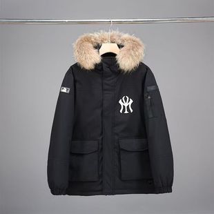 冬季新款情侣石墨烯羽绒服保暖防风上衣潮牌时尚休闲潮流连帽宽松