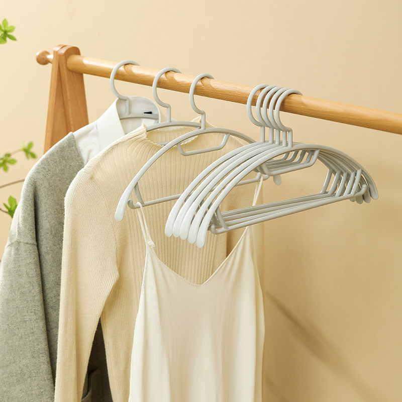 家用宽肩晾衣架无痕衣架子塑料晒衣架防滑不起包卧室衣服架衣挂钩_虎窝淘