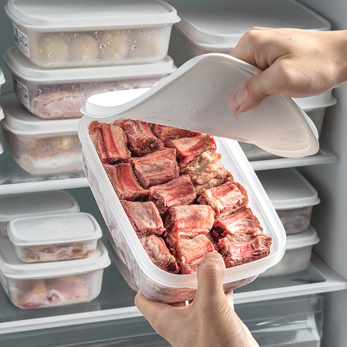 日本进口冰箱冷冻肉分装收纳盒