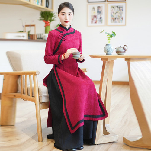 中国连衣裙如意风拜年服旗袍