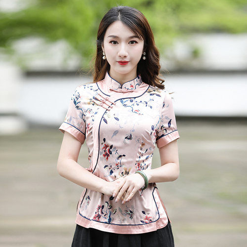 唐装女夏年轻版中国风女装改