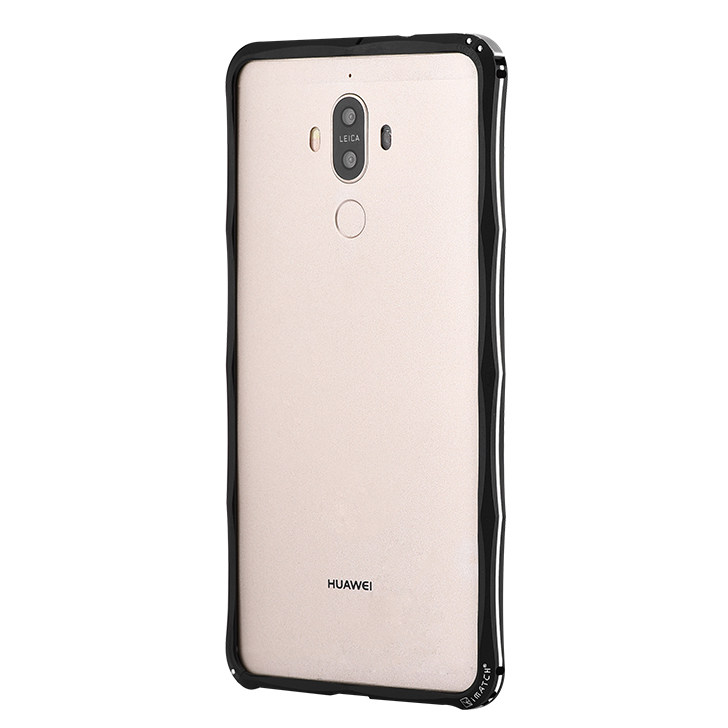 iMatch Slim Light Aluminum Metal Shockproof Bumper Case with Kickstand for Huawei Mate 9