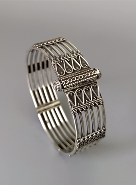 印度全新手工银饰925民族风女