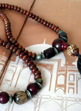 波希米亚风复古星月菩提毛衣链