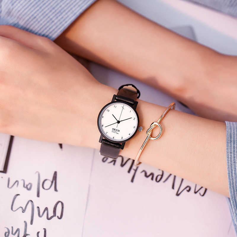 简约风百搭学生防水情侣手表