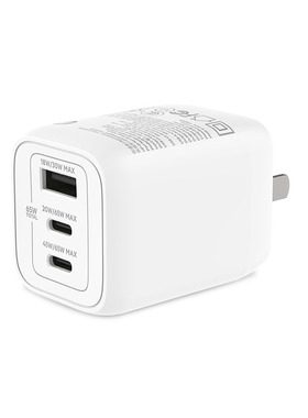 惠普（HP）原装65W氮化镓电源适配器Type-c便携套装三口快充 适用MacBook联想小米华为手机平板笔记本电脑