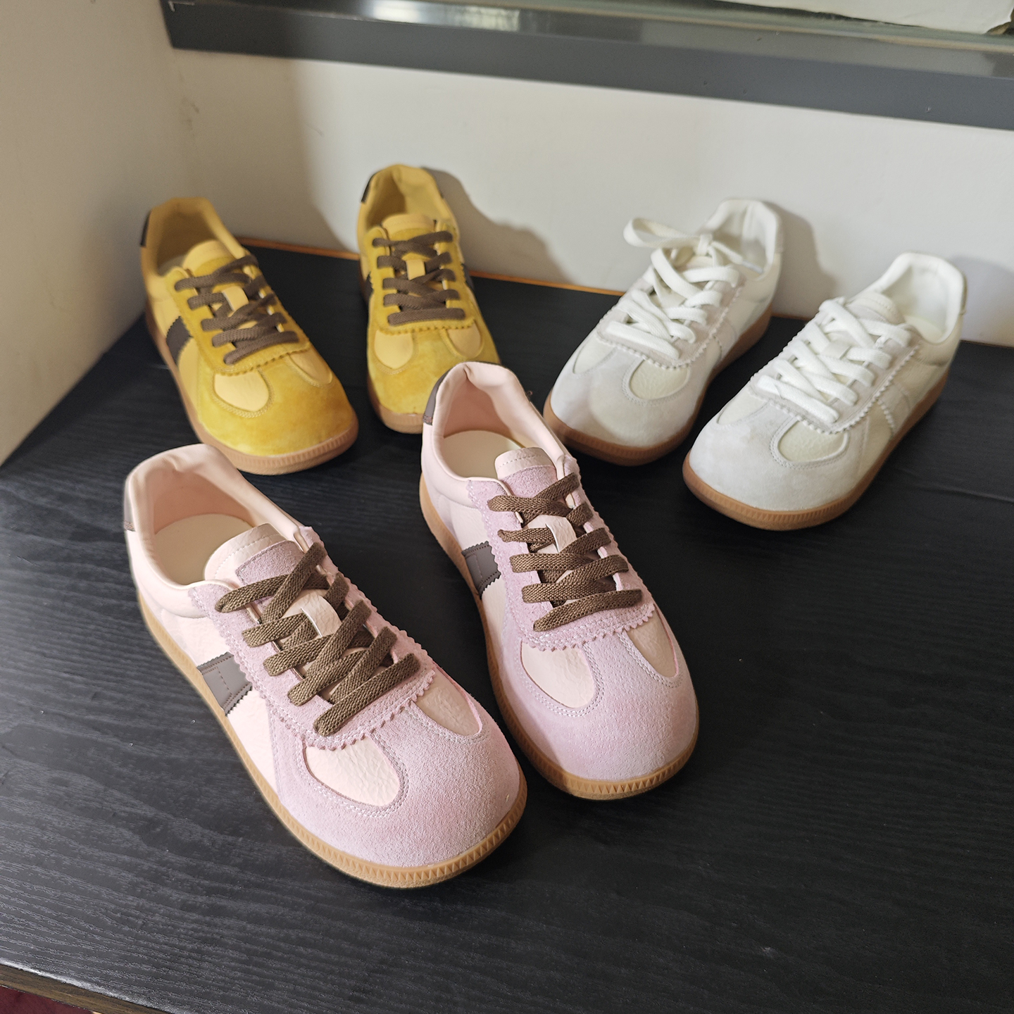 断码清仓捡漏~春季丑萌真皮圆头软底舒适百搭休闲运动板鞋女鞋