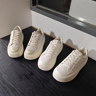 断码清仓捡漏~真牛皮鞋面抗菌消臭猪皮鞋垫擦金百搭运动星星板鞋