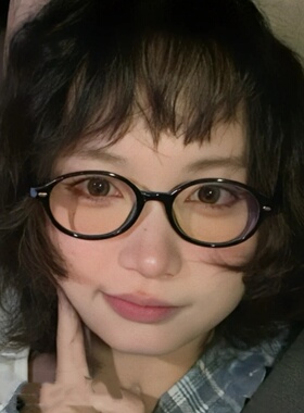 张婧仪dowdy同款素颜黑色架椭圆书呆子眼镜女小框可配高度数近视