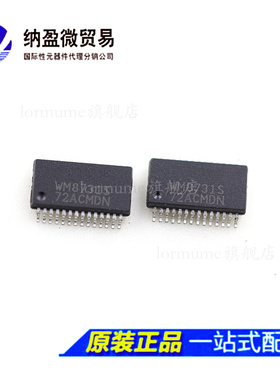 WM8731SEDS/RV 丝印：WM8731S SSOP-28 编解码芯片 正品