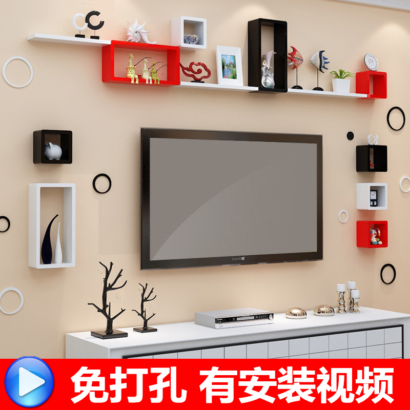 ǽÉÏÖÃÎï¼ÜÃâ´ò¿×Ç½Ãæ¸ñ×ÓµçÊÓ±³¾°Ó°ÊÓǽװÊμܿÍÌü´´Òâ±Ú¹Ò¸ô°å