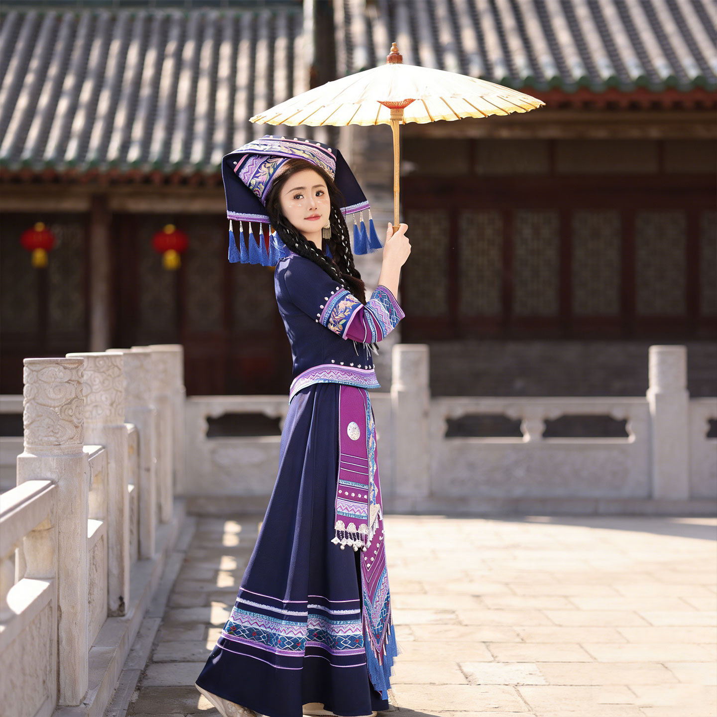 爱情鸟三月三火把节演出服女