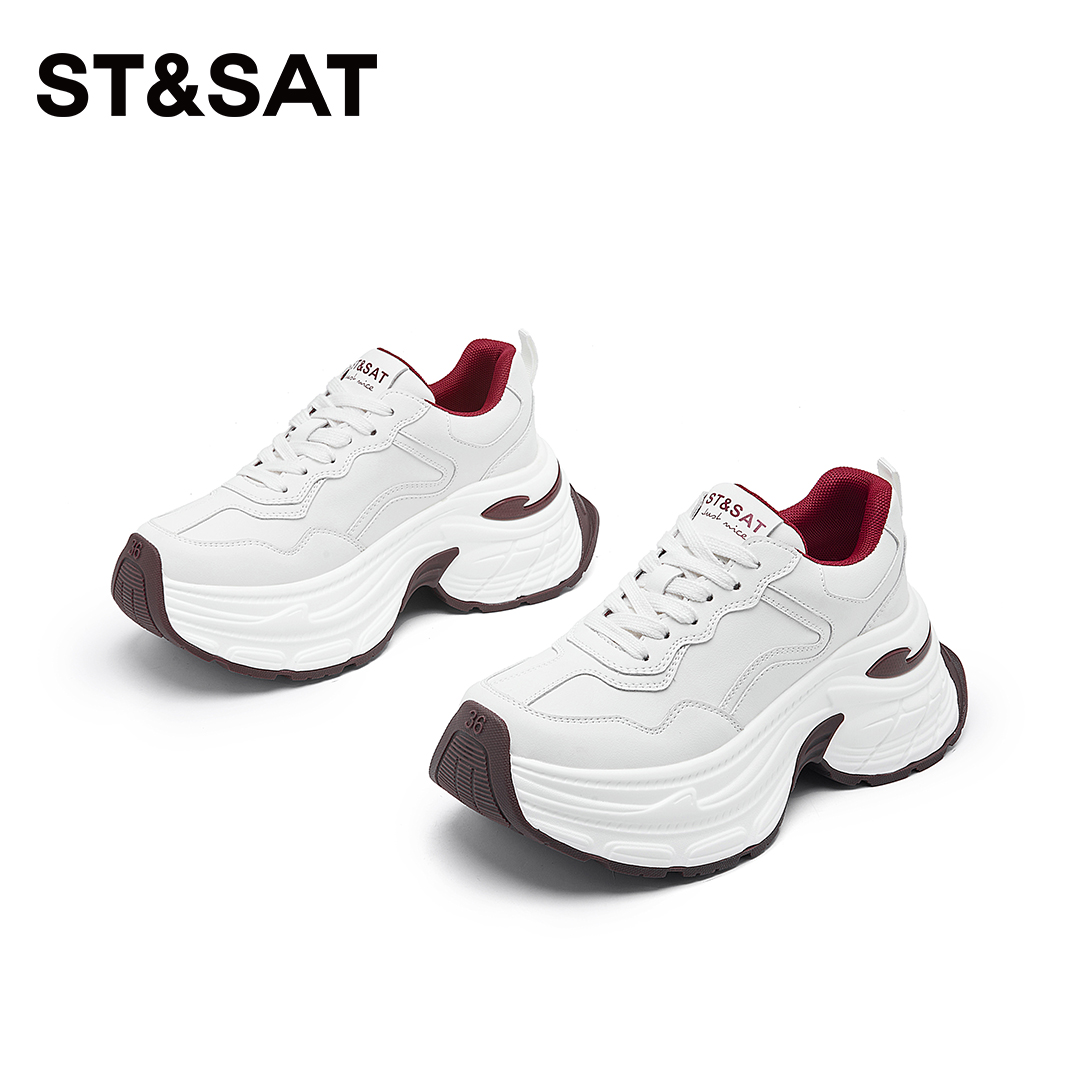 星期六软底舒适跑步鞋增高老爹鞋