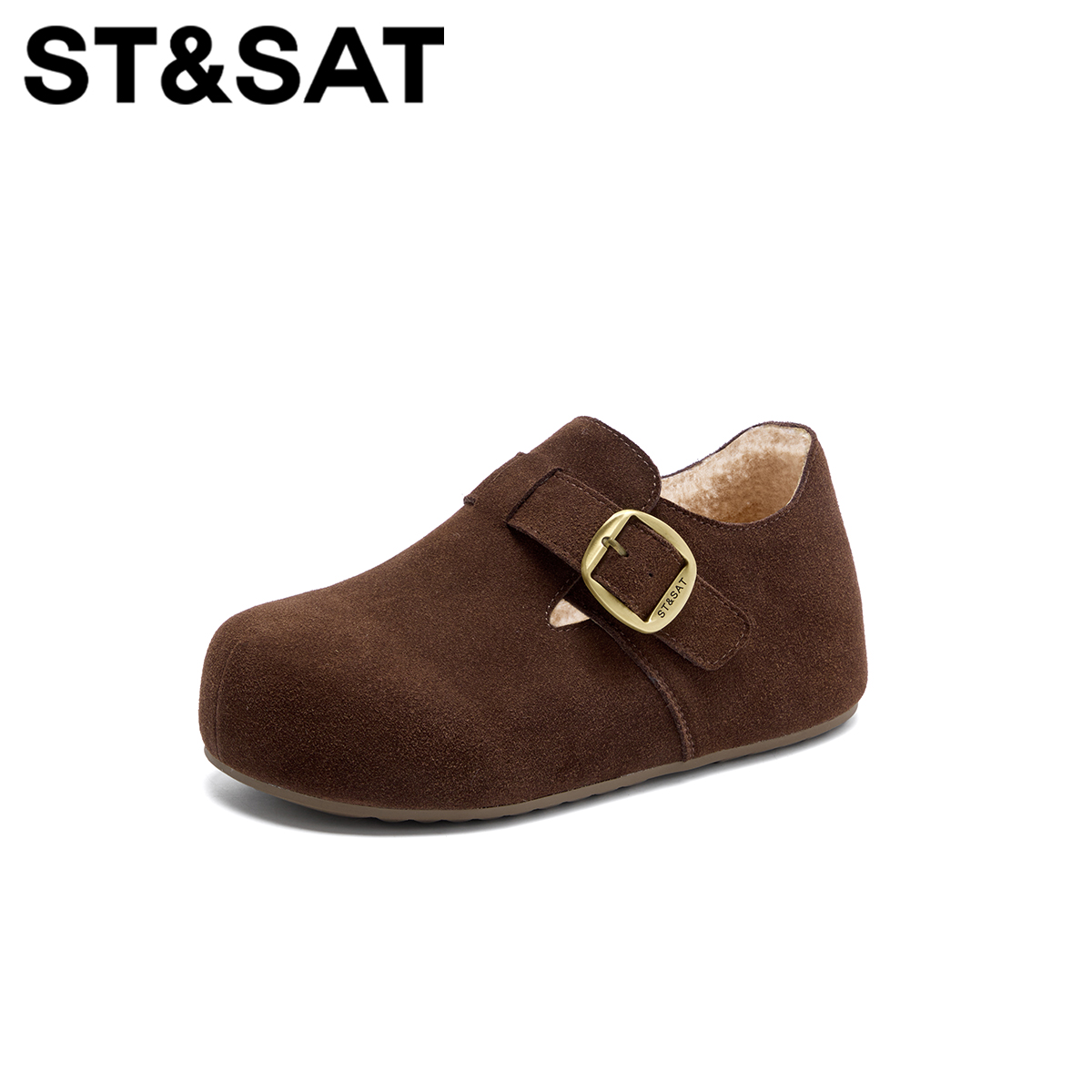 星期六时尚百搭软底加绒勃肯鞋