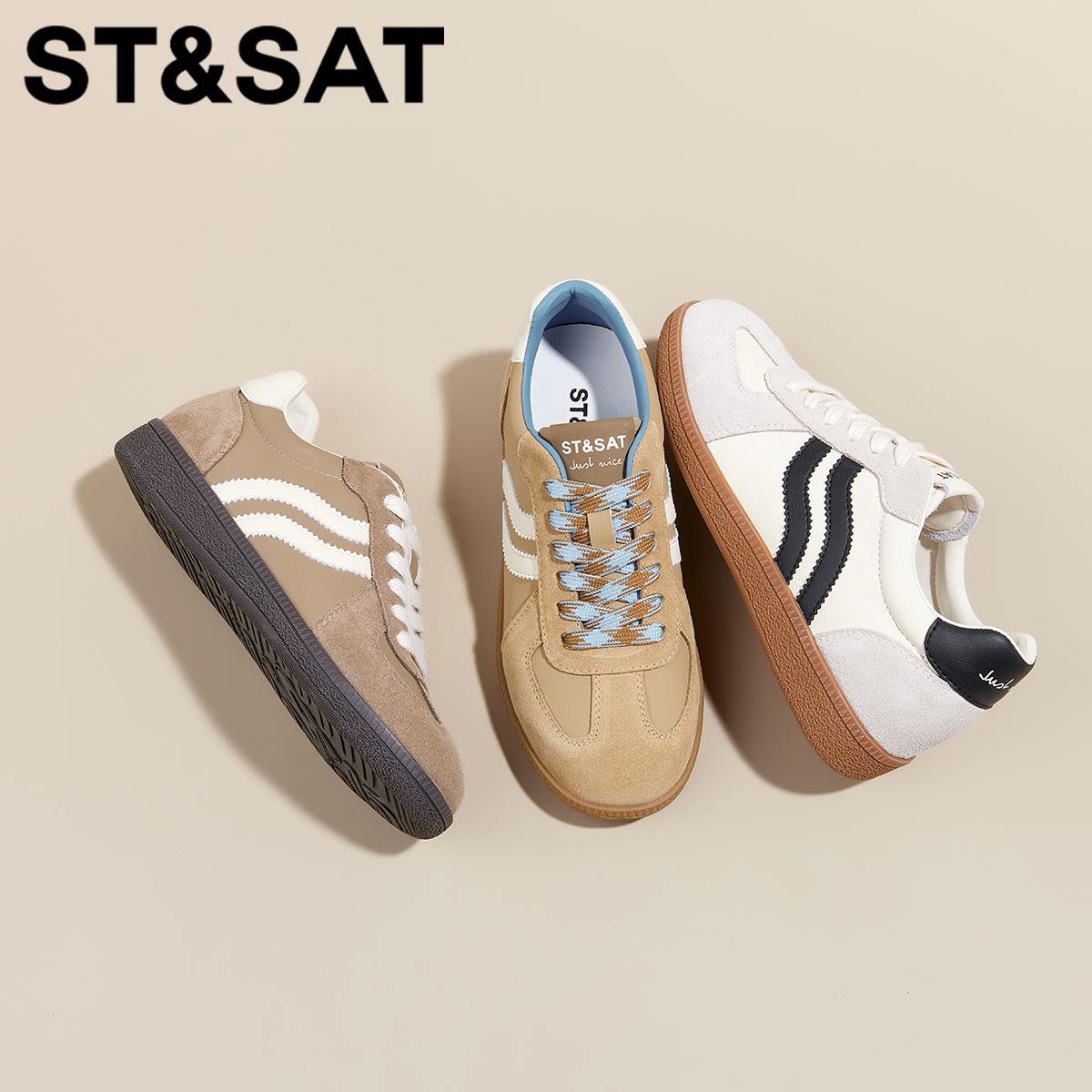 星期六轻便简约时尚软底德训鞋