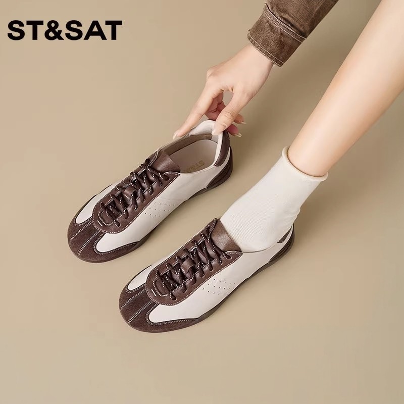 星期六平底圆头德训鞋2026春季新款舒适百搭休闲运动鞋阿甘鞋女鞋,女鞋,时尚休闲鞋,淘宝优惠券,粉丝福利购,淘宝优惠卷