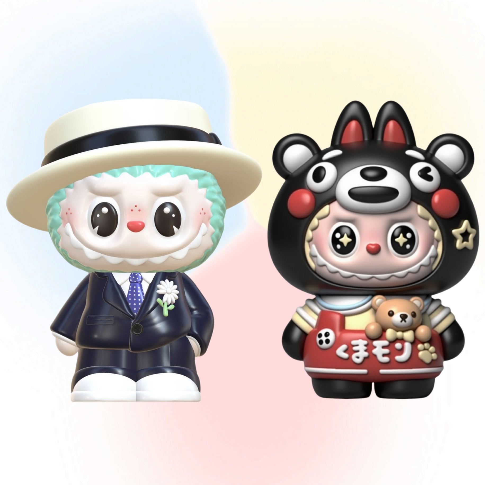 西装拉步步爆款网红新款涂鸦模具彩绘石膏娃娃乳胶立体磨具手绘