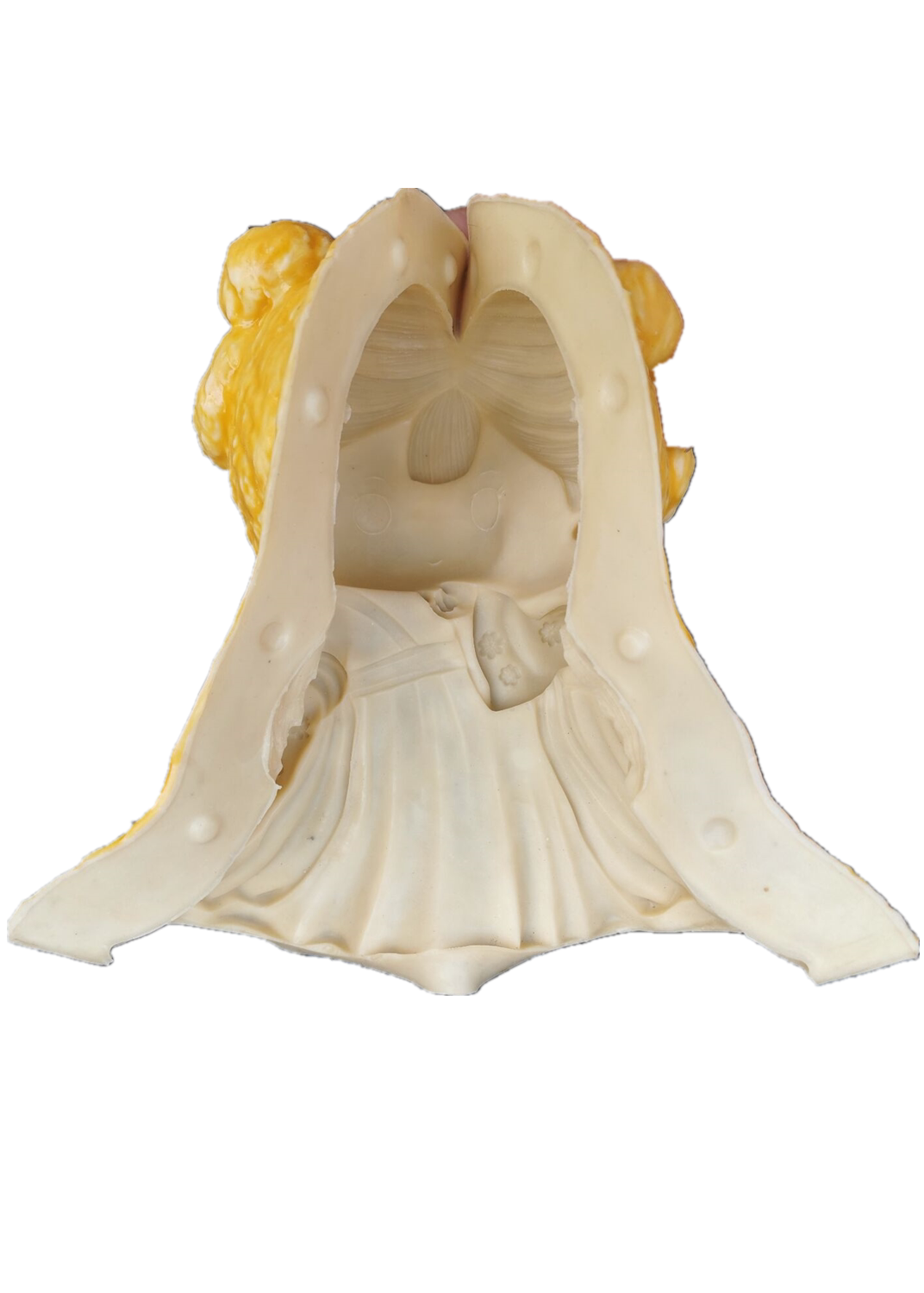 公主乳胶像新款石膏娃娃模具diy涂鸦彩绘上色涂色白胚公仔胶套