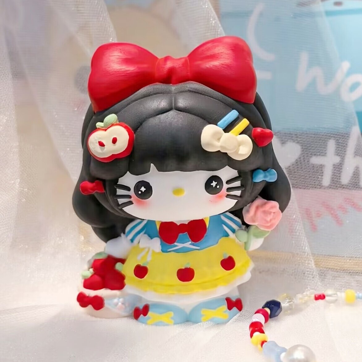 DIY白雪KT猫涂鸦玩具模具彩绘石膏娃娃乳胶立体磨具卡通手绘3D