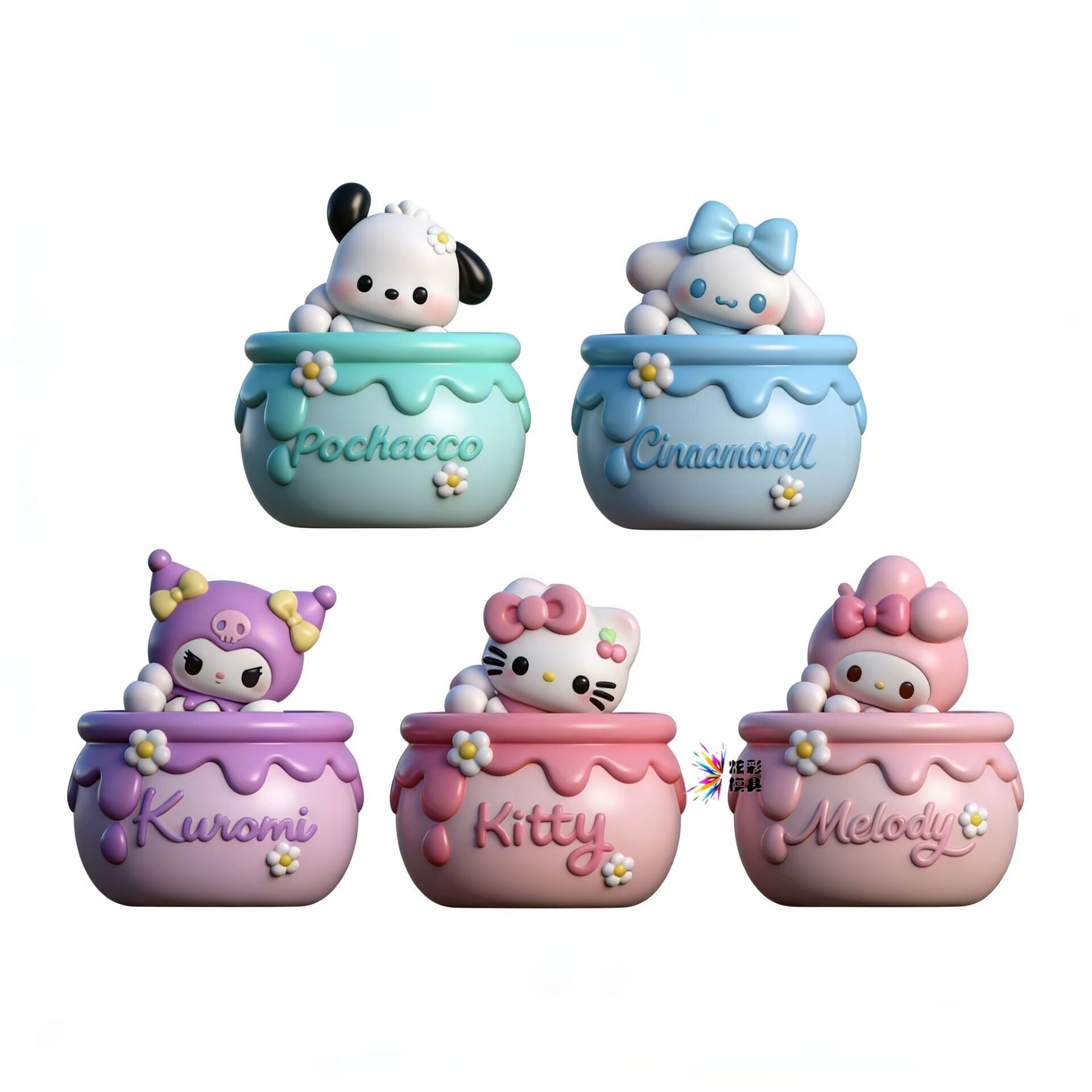 爆款DIY蜜罐三丽欧罐子涂鸦模具彩绘石膏娃娃乳胶立体磨具卡通3d,玩具/童车/益智/积木/模型,白模填色/模具彩绘/石膏娃娃,淘宝优惠券,粉丝福利购,淘宝优惠卷