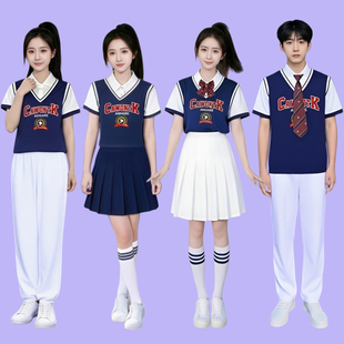 啦啦操演出服小中大学生运动会开幕式入场班服团体拉拉队表演服装