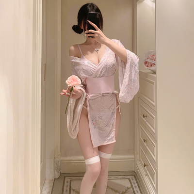 霏慕性感纯欲和风美人侧开日系深v和服御姐情侣约会制服晴趣qqny