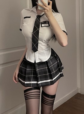 性感内衣学生装jk纯欲制服cos角色扮演学院风大码黑丝套装OL秘书