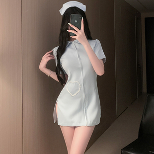 性感纯欲侧开衩护士装cos角色扮演制服短裙小胸情侣约会晴趣qqny