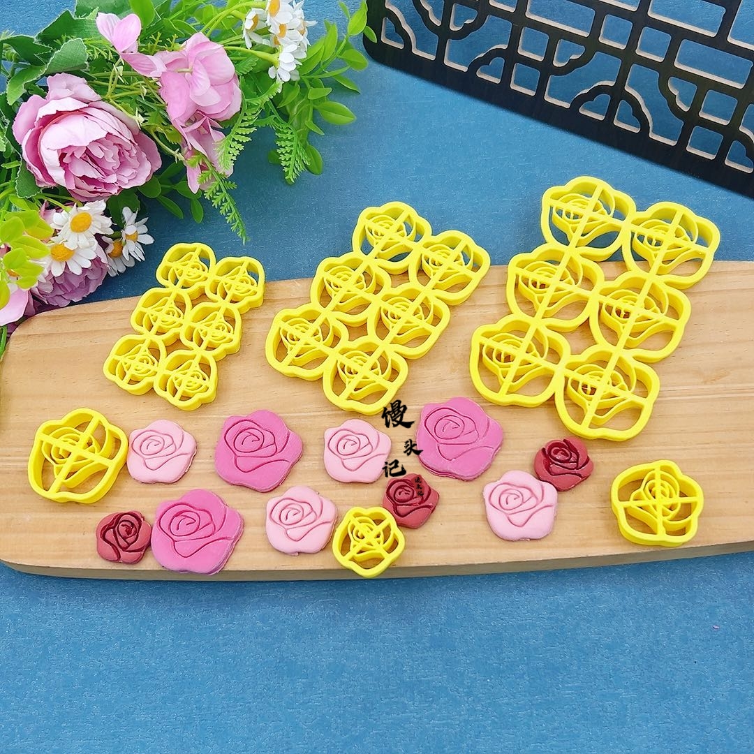 新款玫瑰花馒头模具中式蛋糕花饽饽玫瑰花造型烘焙压面食模具