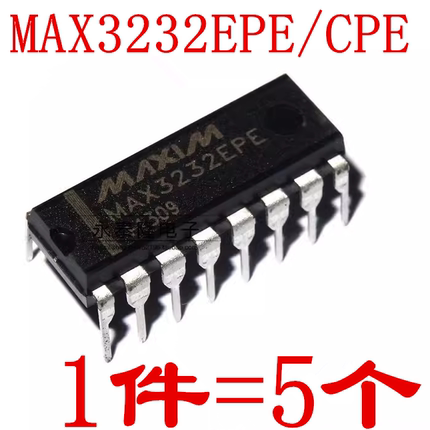全新原装 MAX3232CPE MAX3232EPE RS-232收发器 直插DIP-16