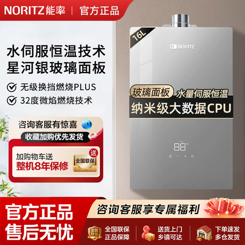 能率智能恒温16L强排式天然气