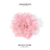 The new summer collection of 2025 features a fresh and elegant handcrafted fabric flower brooch with a touch of sophistication and elegance. It also comes with a silk brooch as an accessory thumbnail 5