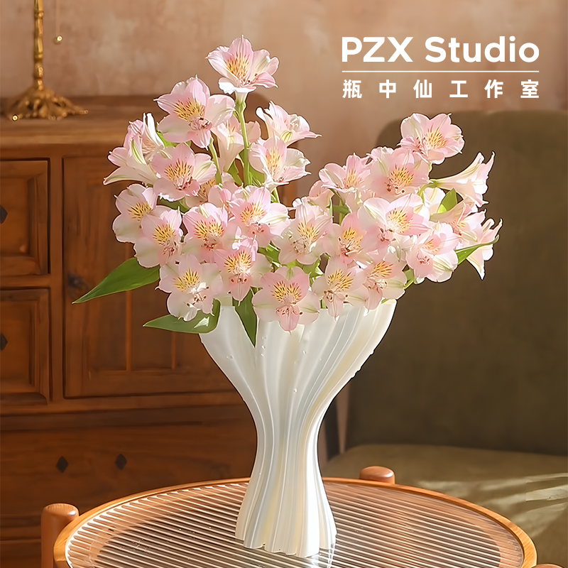 创意3D打印花束花瓶摆件