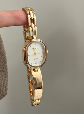 REBIRTH高颜值方椭圆手链表手表女气质百搭韩系小众设计石英腕表