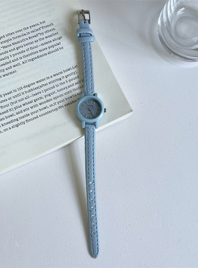 GoGoey韩系小清新圆形迷你手表女时尚简约精致小巧休闲大气石英表