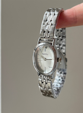 NAIDU时尚高级感钢丝带指针式手表女时尚百搭精致轻奢显贵石英表