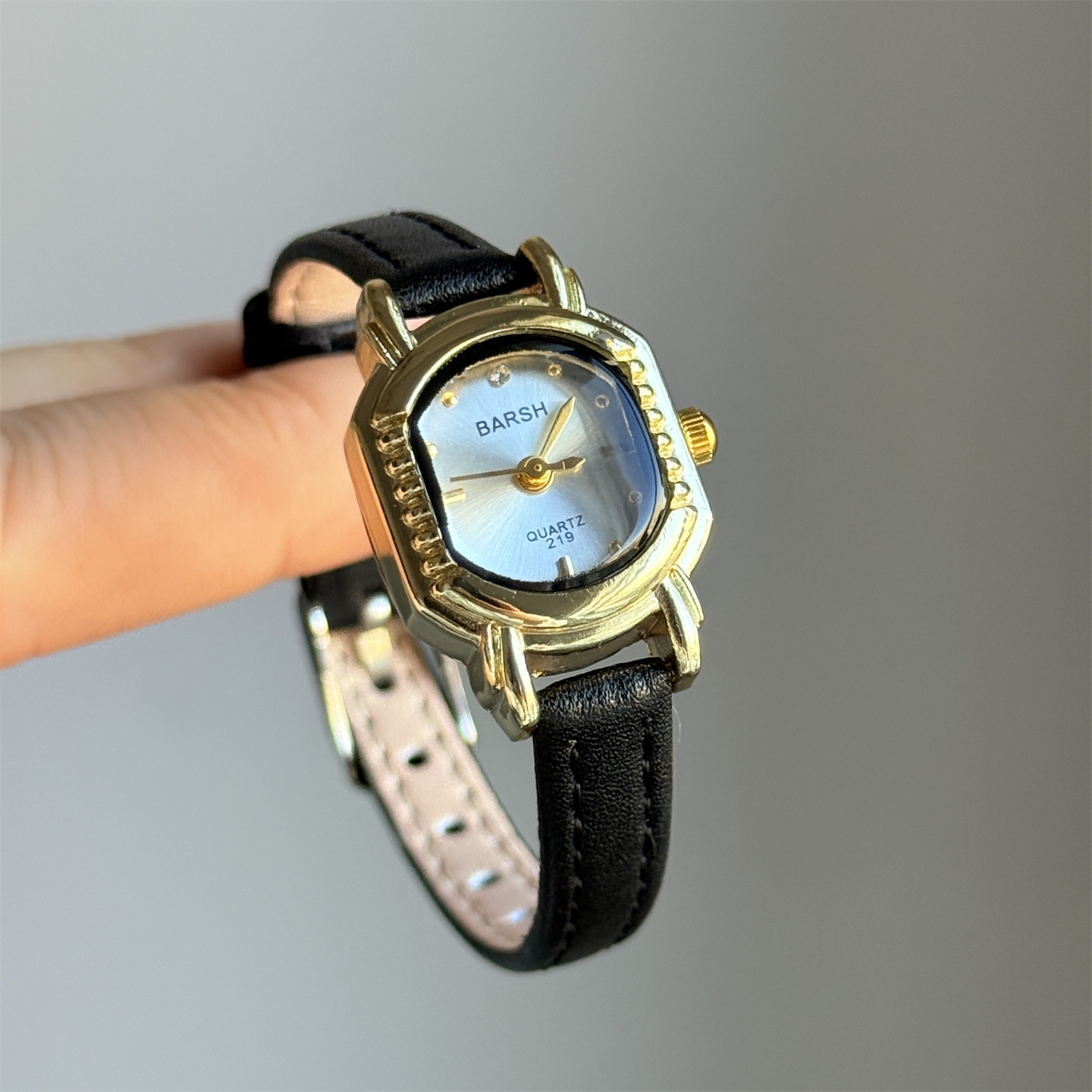 BARSH经典新款学院风皮带手表女