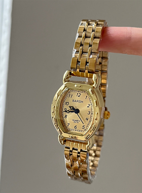 BARSH酒桶型钢带指针式手表女小众设计轻奢高级百搭时尚精致腕表