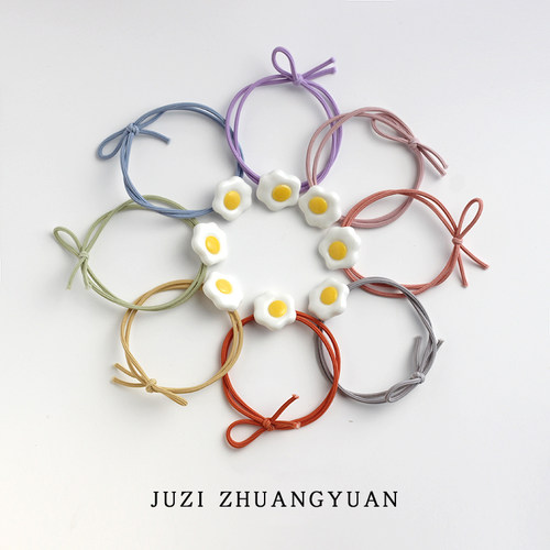 发绳树脂可爱彩绳发饰马卡龙色