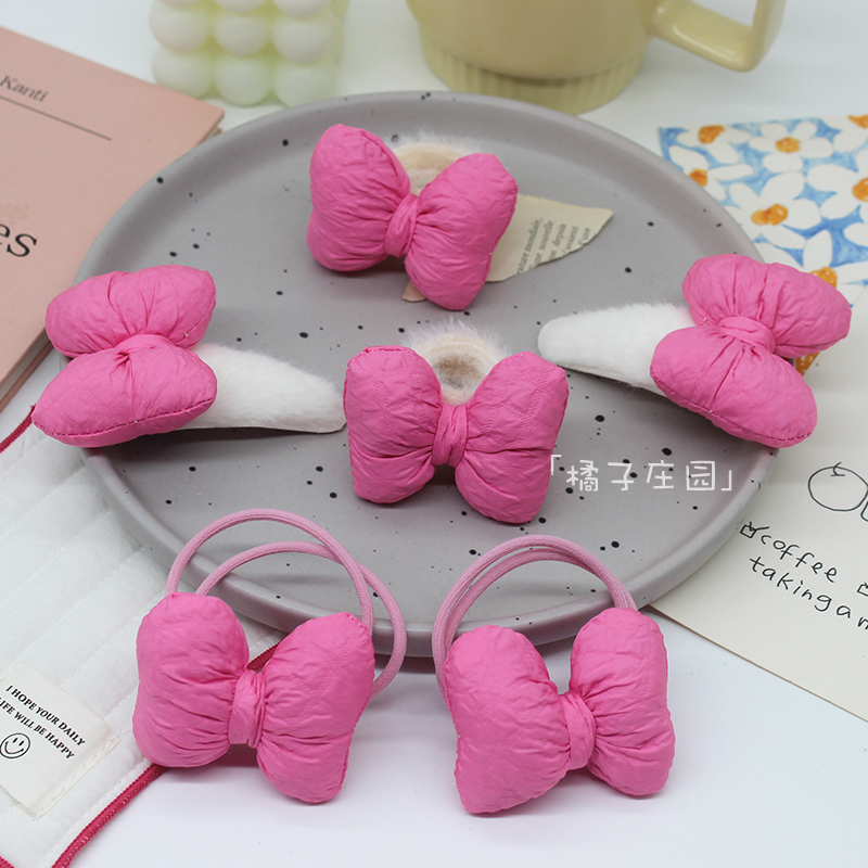 韩版甜美蝴蝶结发圈可爱少女心