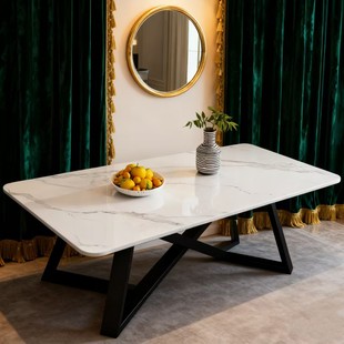 茶几新款岩板茶几简约现代网红轻奢小户型客厅茶几公寓出租房茶桌