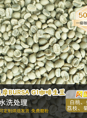 埃塞西达摩BURSA G1水洗咖啡定制烘焙新产季香浓精品咖啡生豆500g