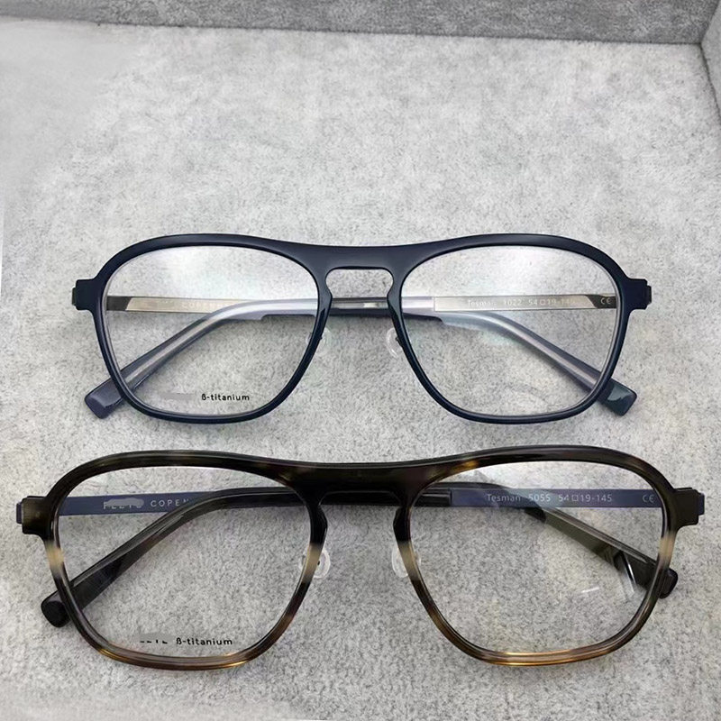 出口~原~优质男士~全框板材纯钛方框近视眼镜架时尚