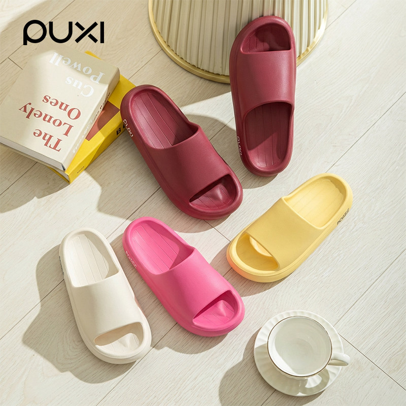 朴西新款防滑香蕉凉拖鞋女简约家居室内浴室洗澡静音厚软底凉拖男