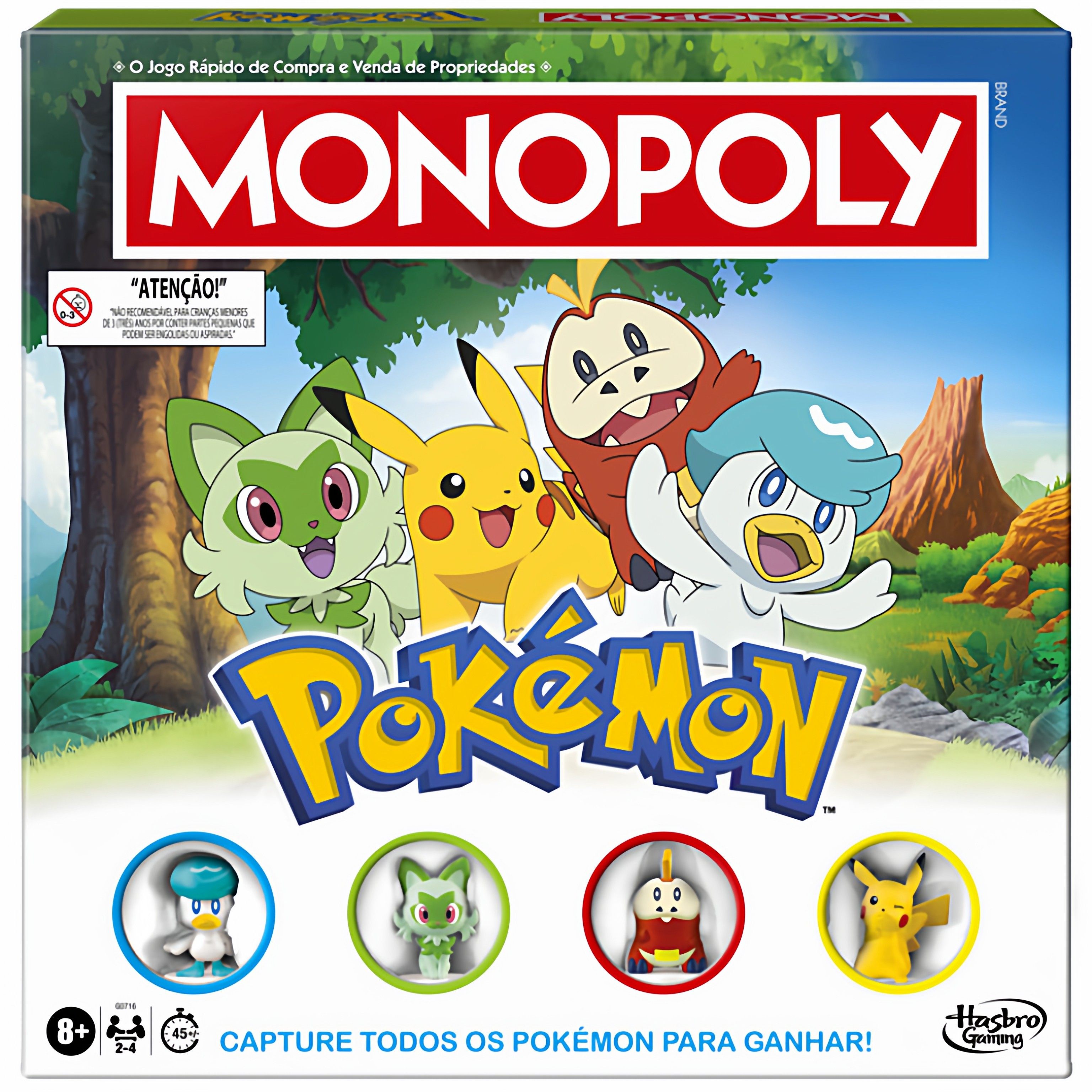 孩之宝地产大亨Monopoly宝可梦皮卡丘中文版聚会益智桌游大富豪棋