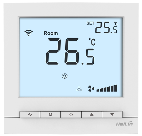 hailin中央空调温控器温度开关面板地暖wifi手机控制线控器485