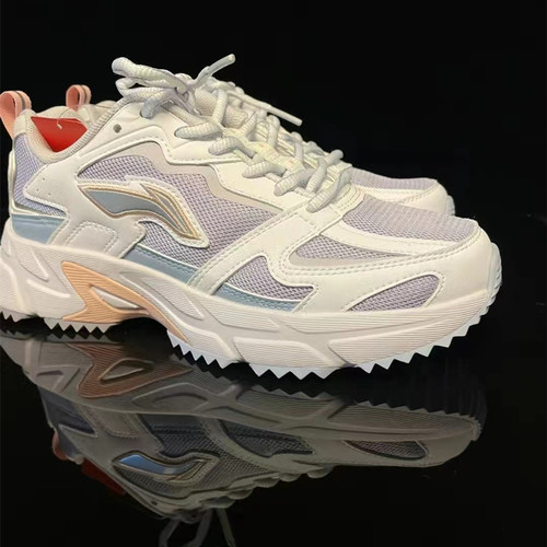 李宁低帮系带减震时尚休闲鞋