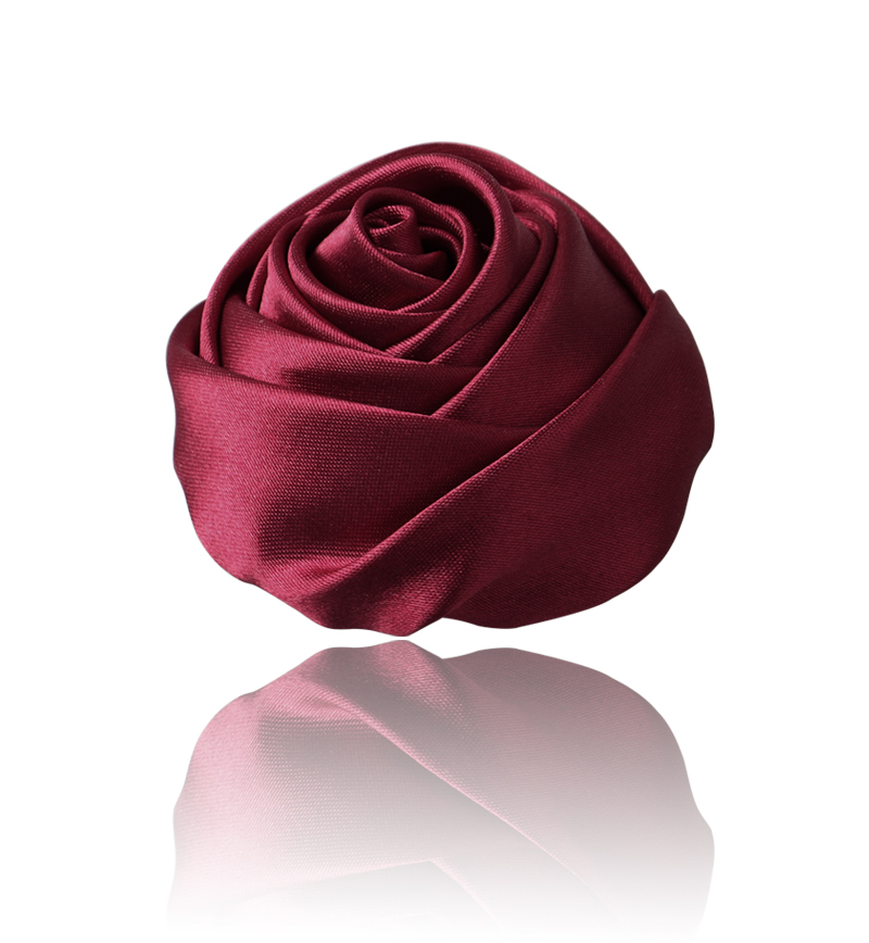 韩式手工缎带玫瑰胸花胸针领花晚礼服配饰布艺丝滑花朵别针发夹