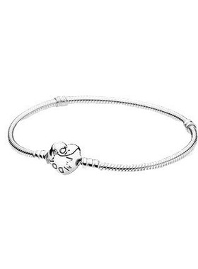 潘家手链女白铜镀厚银手镯方形爱心树叶扣头蛇骨手链时尚网红女链