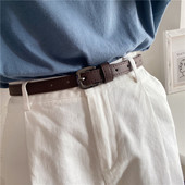 女士皮带简约百搭时尚 带女柔软小皮带潮 牛仔裤 韩国细腰带装 饰西裤